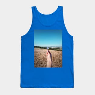 hand holding a chicory flower Tank Top